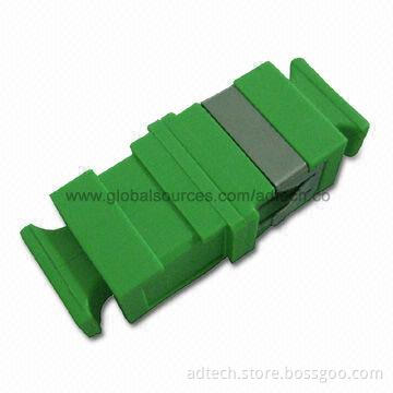 SC/APC Fiber-optic Adapter without Flange SM Simplex